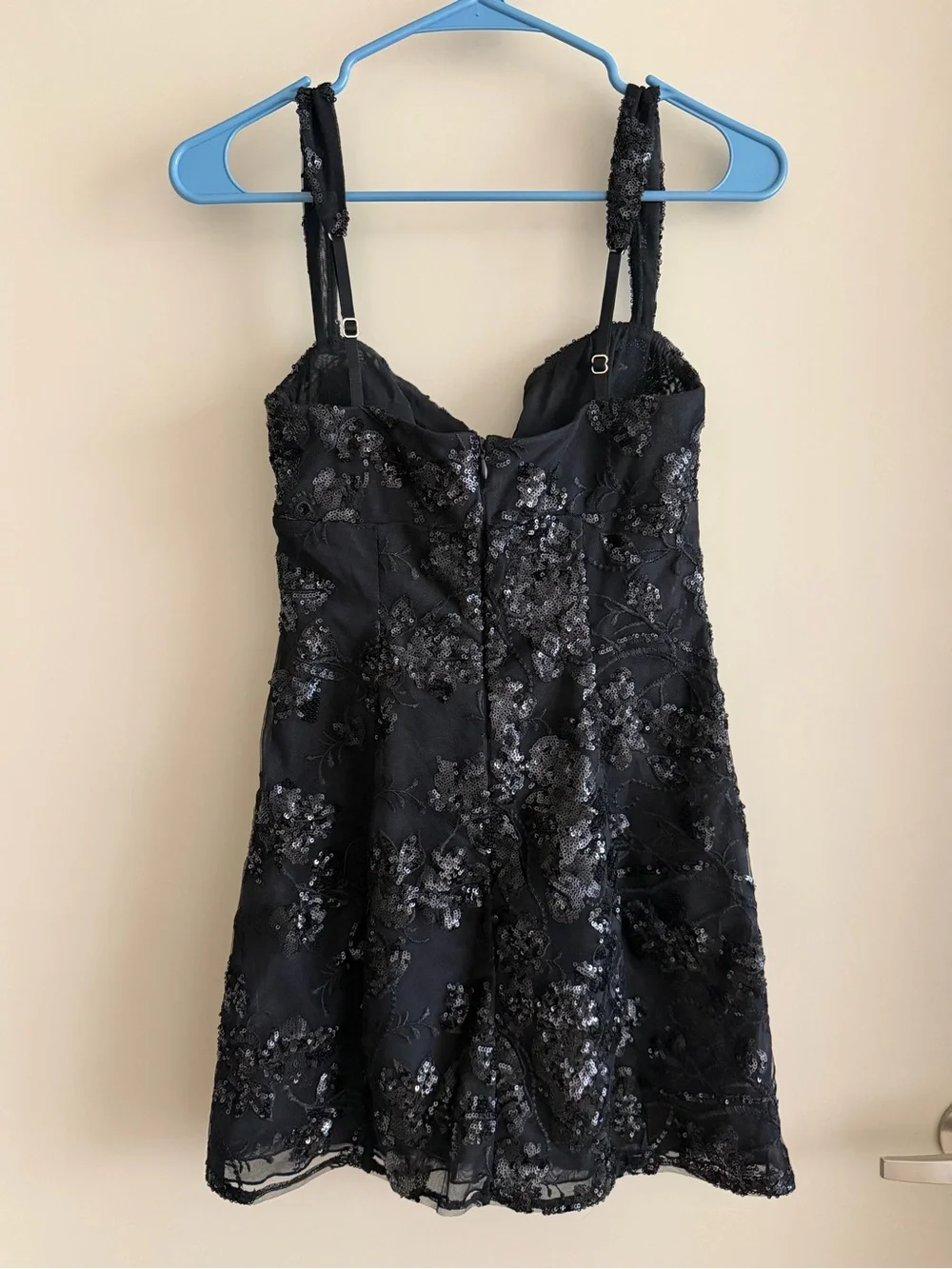 Oh Polly Black Sequin Mini Dress - Picture 5 of 5